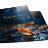 Herfstblad met regendruppels