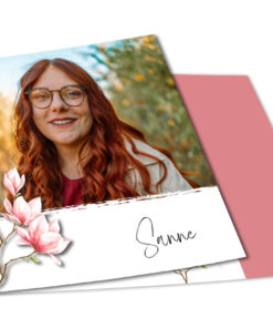 Fotokaart met bloementak