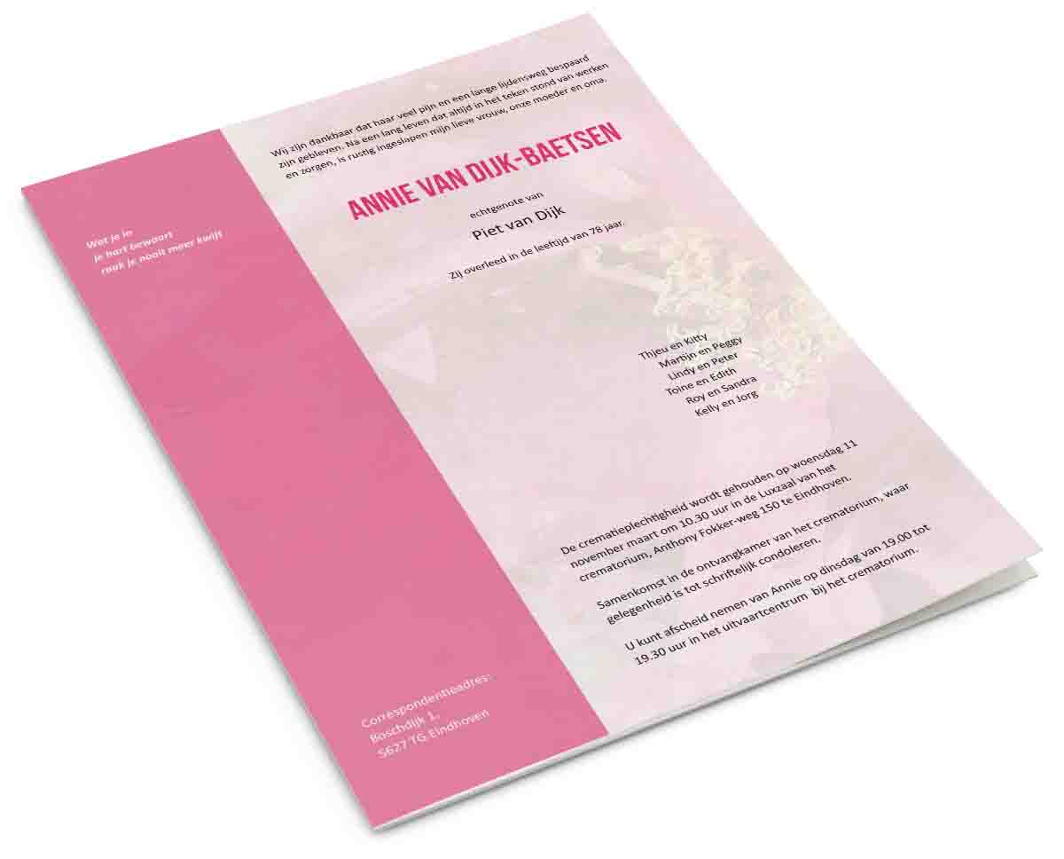 Aquarel bloem roze