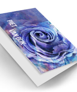 Aquarel bloem blauw
