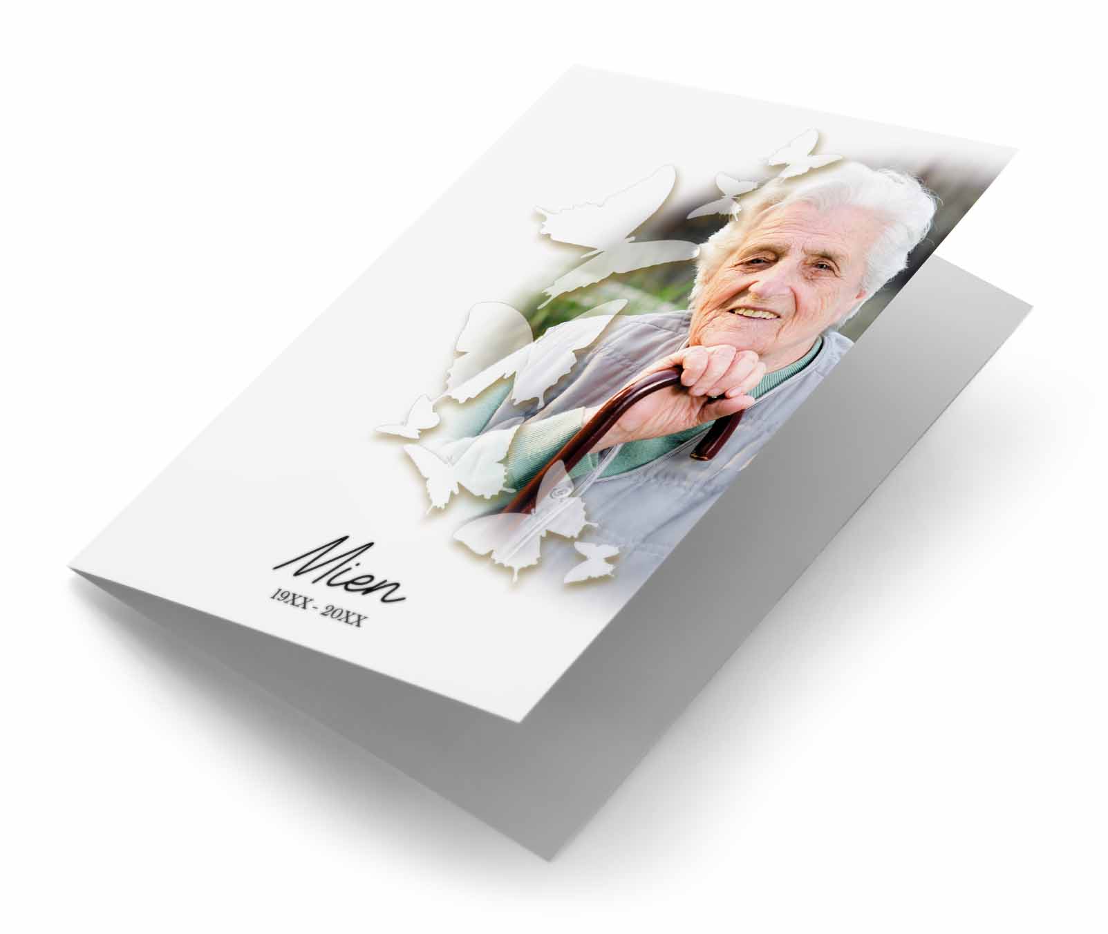 Fotokaart met vlinders