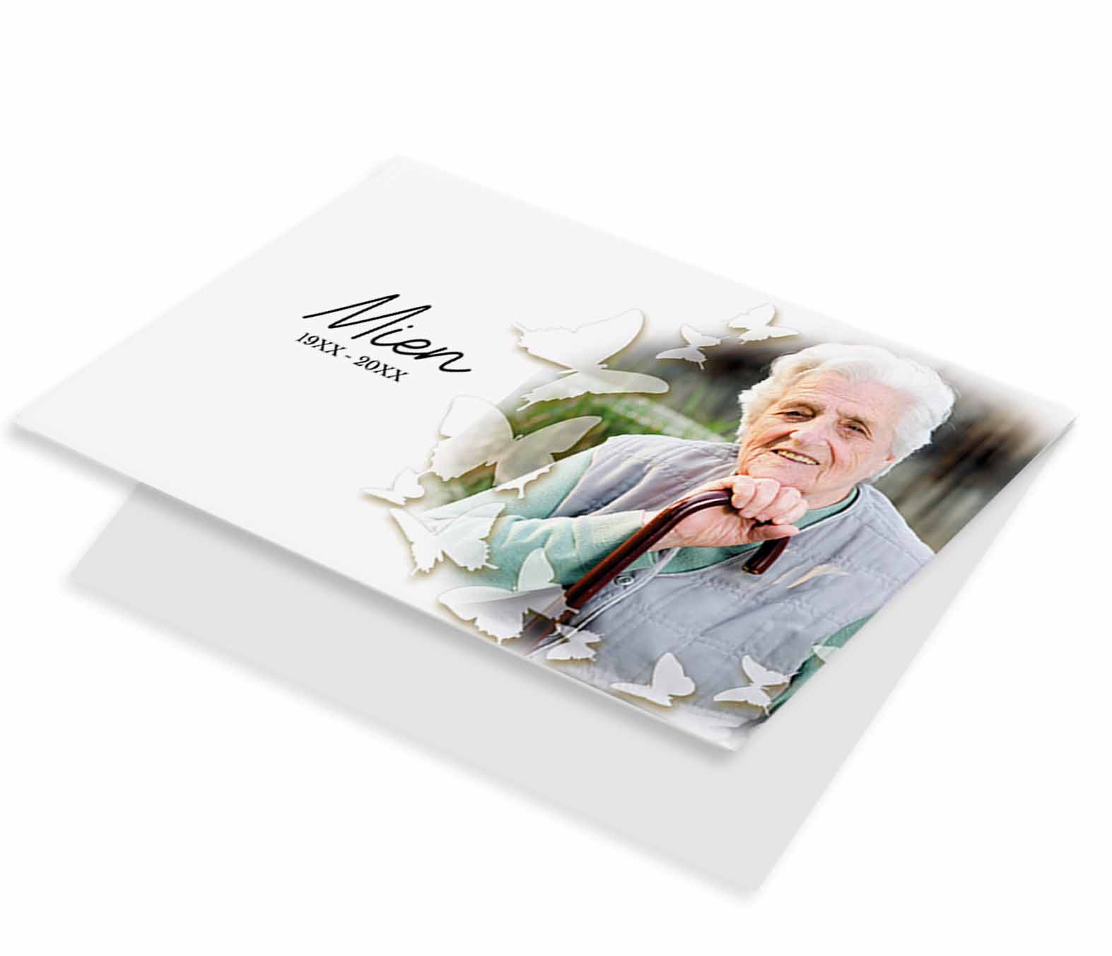 Fotokaart met vlinders