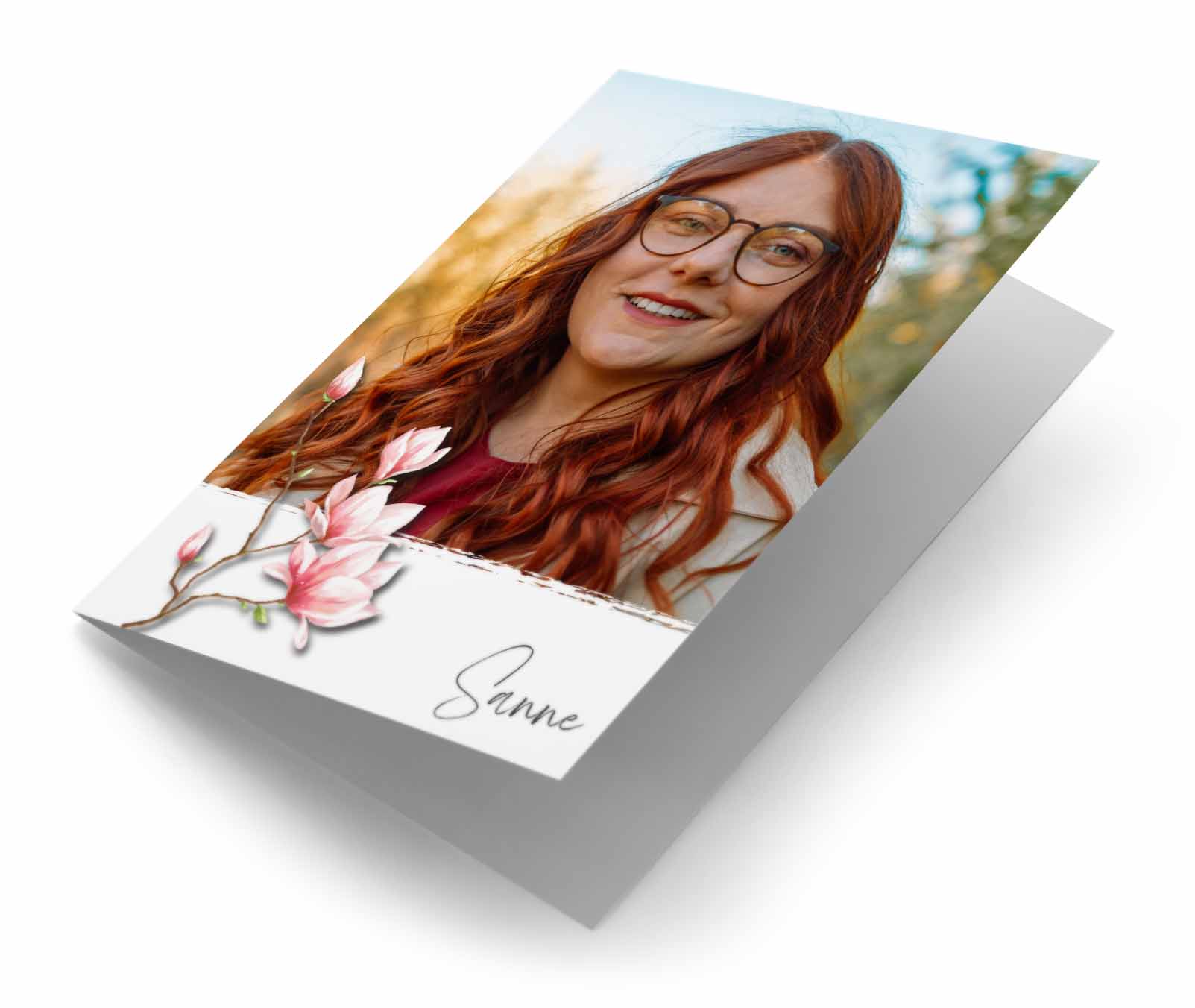 Fotokaart met bloementak