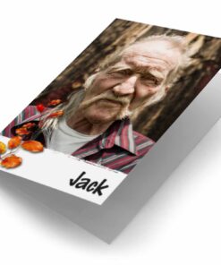Fotokaart met herfsttak