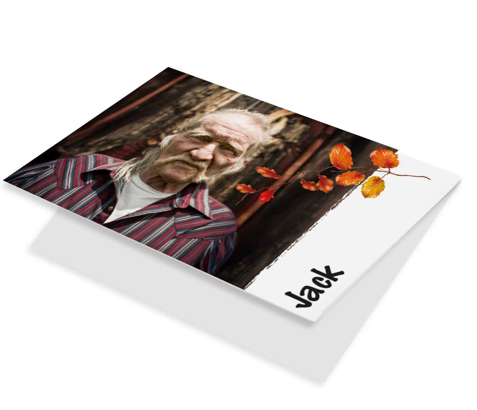 Fotokaart met Herfsttak
