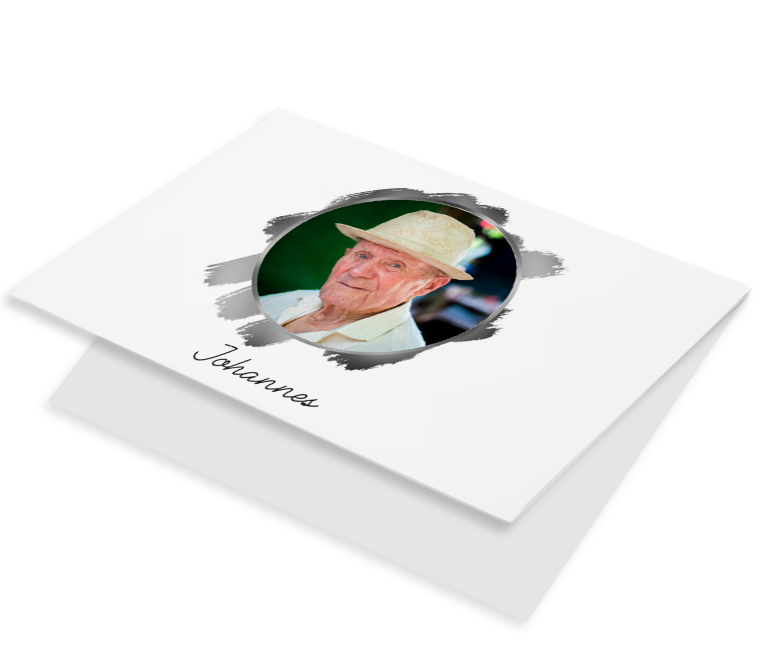 Fotokaart cirkel met kwaststreken
