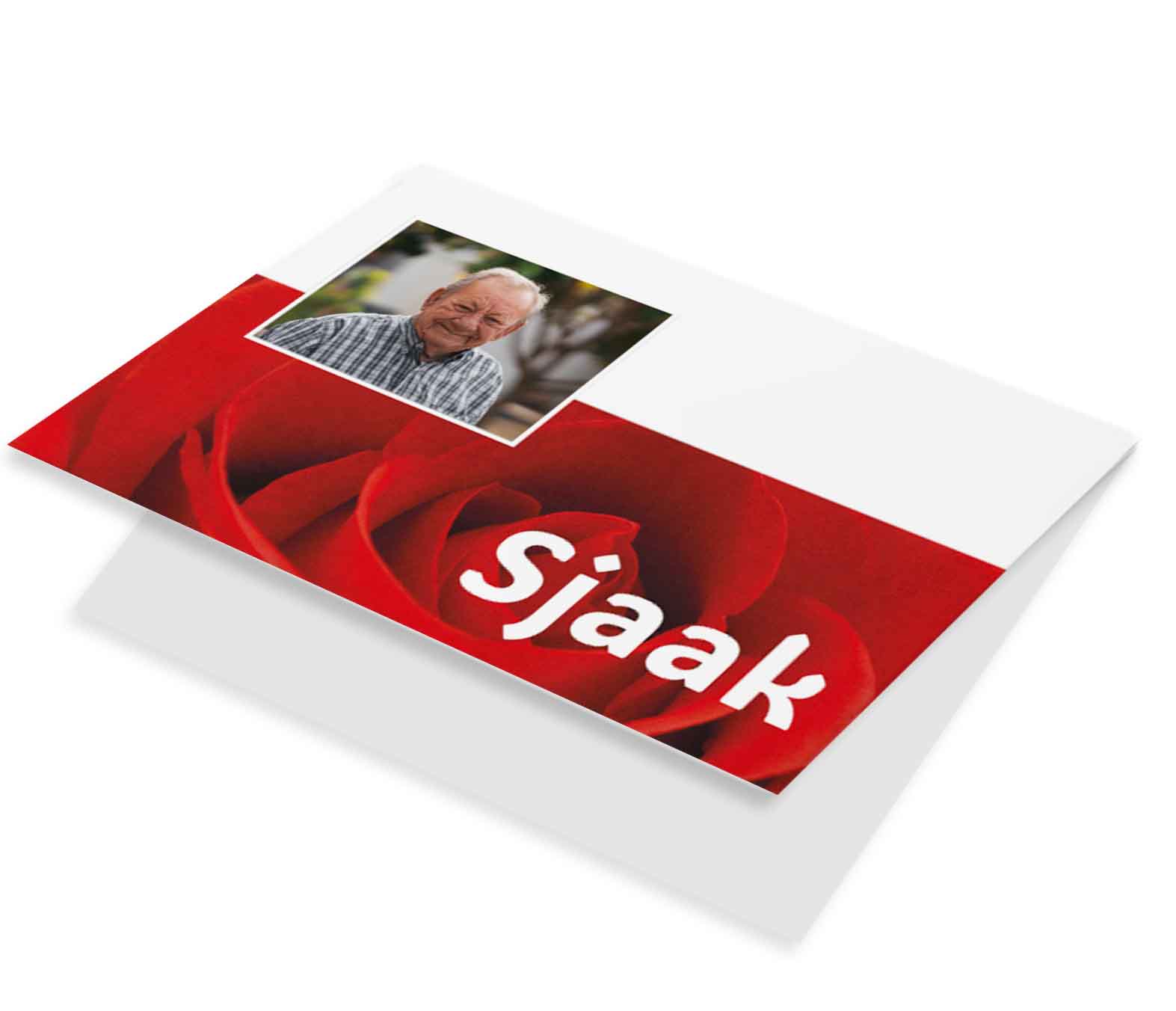 Fotokaart roos