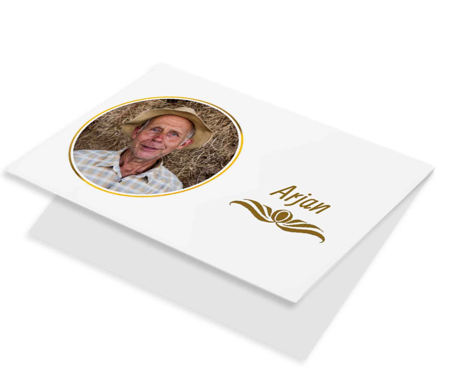 Fotokaart gouden cirkel