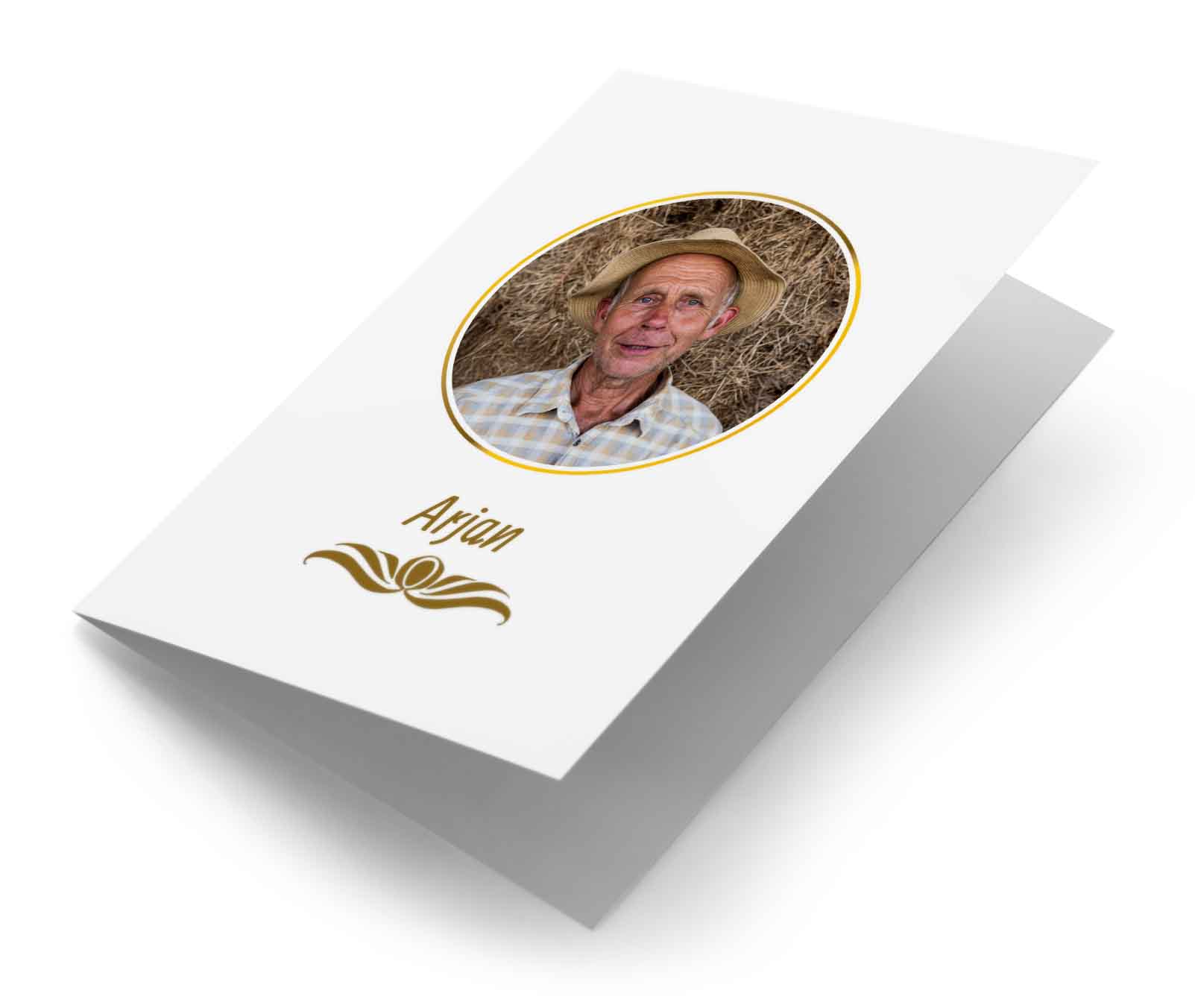Fotokaart gouden cirkel