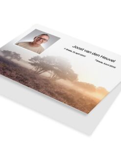 Fotokaart met paarse heide