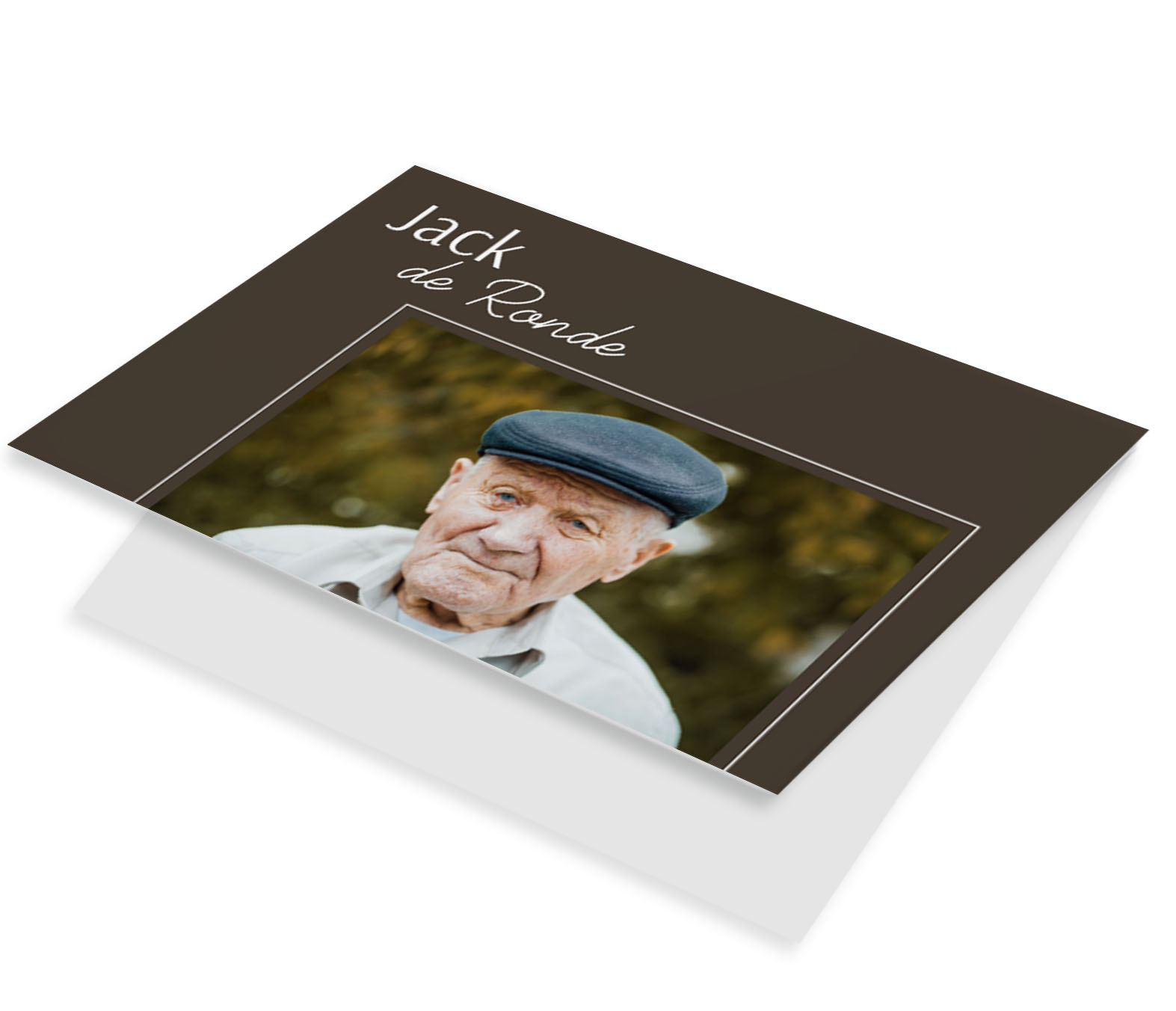 Fotokaart met outline