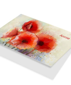 Aquarel rode papaver
