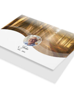 Fotokaart bos met golf